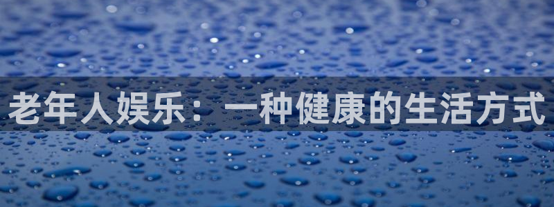 银河娱乐体育凯捷平台注册：老年人娱乐：一种健康的生活方式
