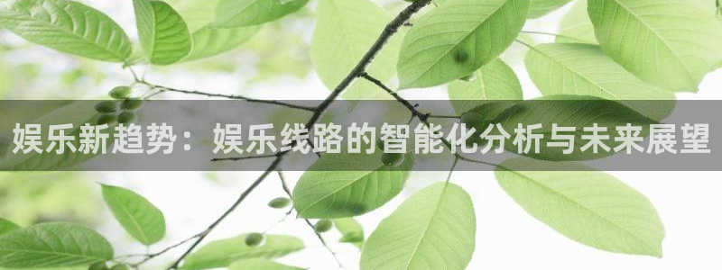 银河娱乐官网入口：娱乐新趋势：娱乐线路的智能化分析与未来展望